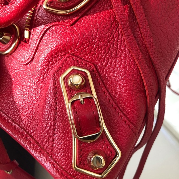 Balenciaga Mini City Metallic Edge Leather Satchel - Picture 10 of 15